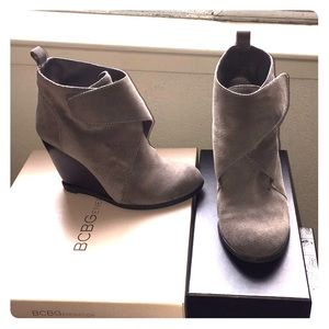 BCBG suede booties